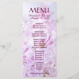 anpassadet bröllop Menu Meny