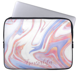 Anpassadet Bubblegum Marble Laptop Fodral