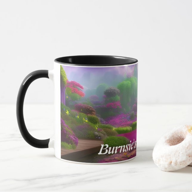 Anpassadet Burnsie's Morgon Tea Personlig Mugg (Med munk)
