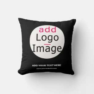Anpassadet Business Chic Black White Kudde