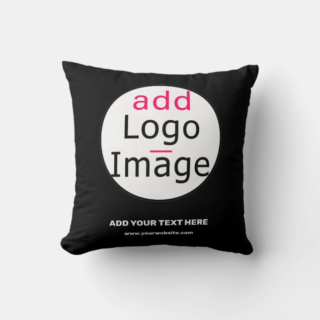 Anpassadet Business Chic Black White Kudde (Framsida)