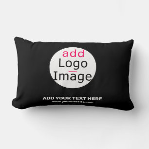 Anpassadet Business Chic Black White Lumbarkudde