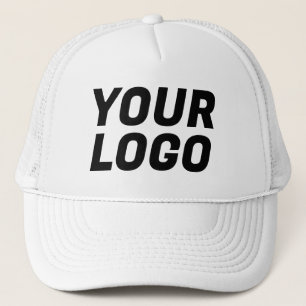 Anpassadet Business Company Logotyp White & Black Keps