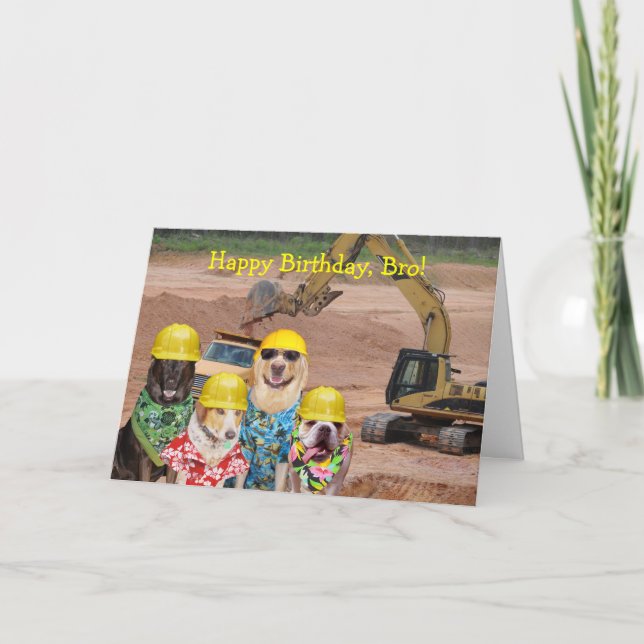 Anpassadet Bygg temakort för funktionella hundar Kort (Framsida)