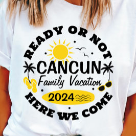 Anpassadet Cancun Family Vacation T-shirt