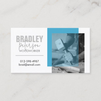 Anpassadet Carpenter Woodworking Image Visitkort