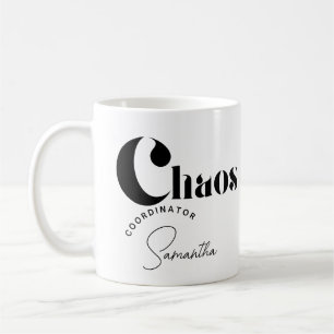 Anpassadet "Chaos Coordinator" Mugg-arbetsplats Kaffemugg