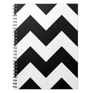 Anpassadet Chevron (svartvitt) Anteckningsbok