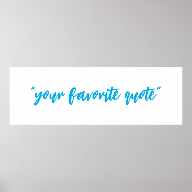 Anpassadet Citat, text Poster (Framsidan)