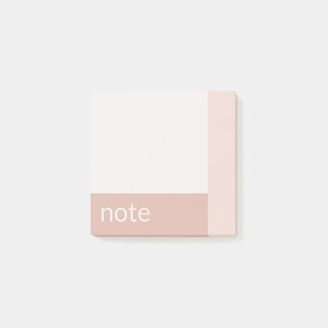 Anpassadet Clean Girl Lilac Cream Post-it Block (Framsida)