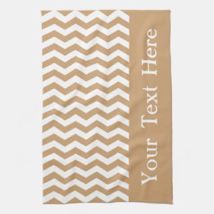 Anpassadet Clifton Beach Sand Wave Chevron Kökshandduk