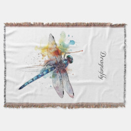 Anpassadet Colorful Dragonfly Filt