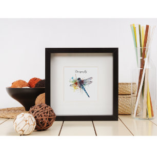 Anpassadet Colorful Dragonfly Poster