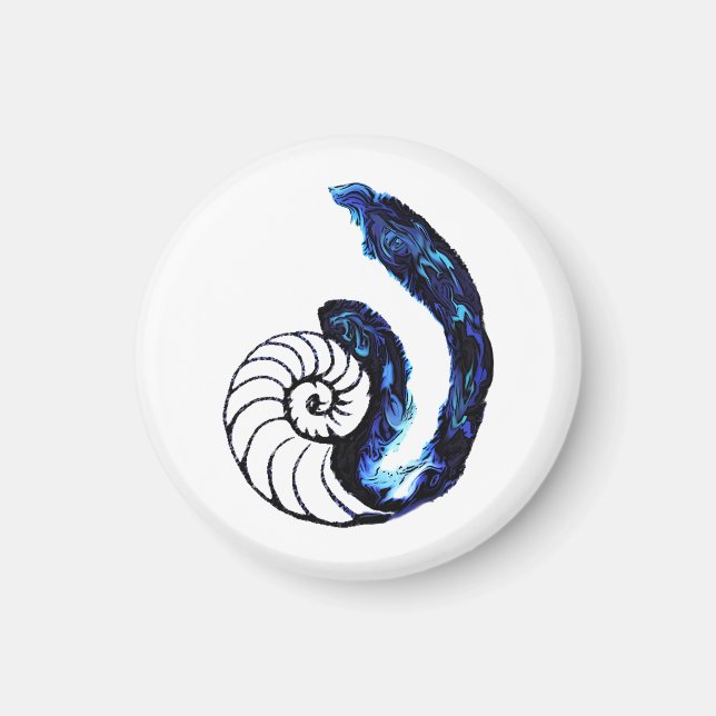 Anpassadet Cosima Tattoo Orphan Black - bakgrund Magnet (Framsidan)