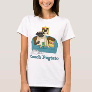 Anpassadet Couch Pugtato Tees, gåvor Tröja