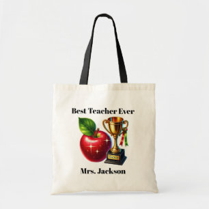 Anpassadet Cute Best Teacher någonsin Tygkasse