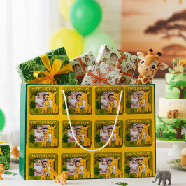 Anpassadet Cute Giraffe Birthday Photo