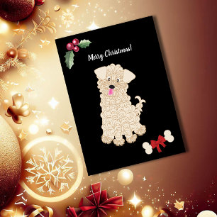 Anpassadet Cute Girl Maltipoo Hund Julkort
