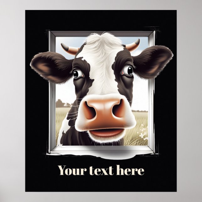 Anpassadet Cute ko älskare Poster (Framsidan)