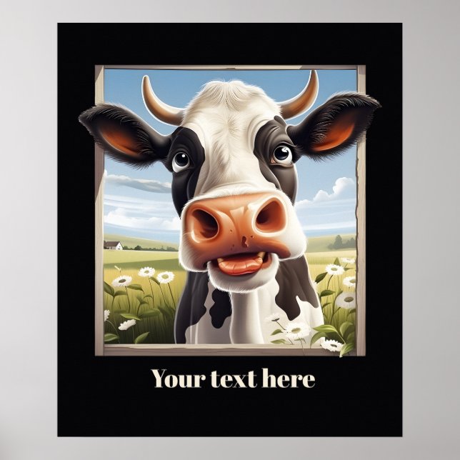 Anpassadet Cute ko älskare Poster (Framsidan)