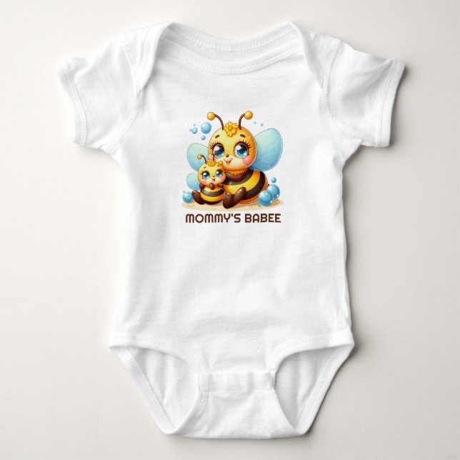 Anpassadet Cute Mamma Babee T Shirt (Framsida)