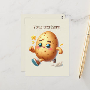 Anpassadet Cute Potatis älskare Vykort
