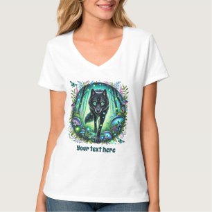 Anpassadet Cute Winter varg T Shirt