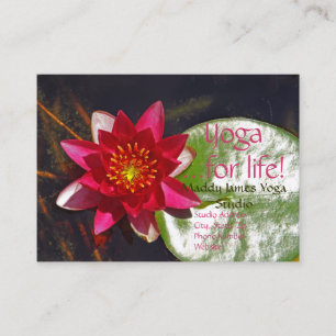 Anpassadet Deep Ro Färgad Lotus Blommar Visitkort