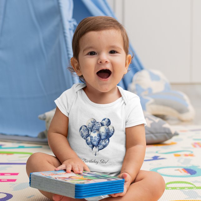 Anpassadet Delft Blue Balloons T Shirt (Skapare uppladdad)