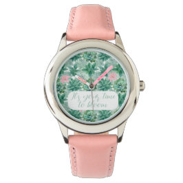 Anpassadet "Det är din tid att blomma"-underverk Armbandsur
