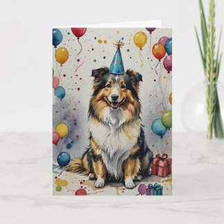 Anpassadet Doggo - en underbar födelsedag Kort