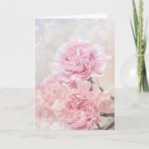 Anpassadet Dreamy Rosa Carnations Kort