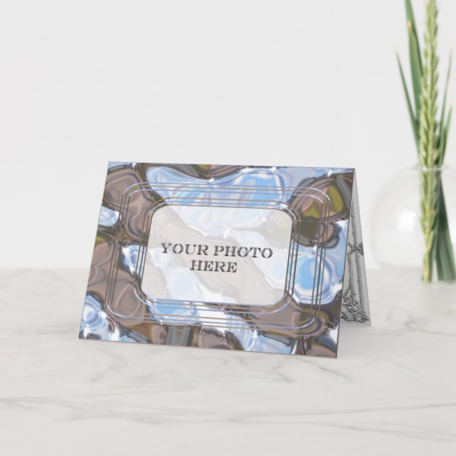 Anpassadet Eclectic Framed Photo Helgkort (Framsida)