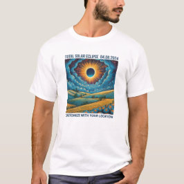 Anpassadet Eclipse liggande T Shirt