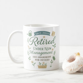 Anpassadet elegant Pension Muted Grönt Cream Kaffemugg