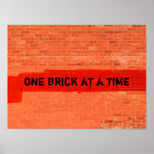 anpassadet "EN BRICK I ETT TID" Poster