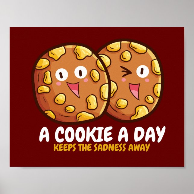Anpassadet "En cookie per dag" Poster (Framsidan)