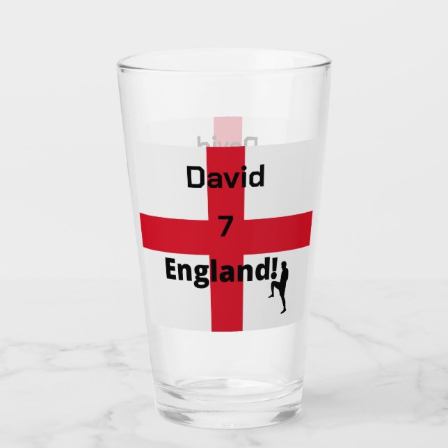 Anpassadet Engelska fotbollsspelare Glaskopp (Framsida)