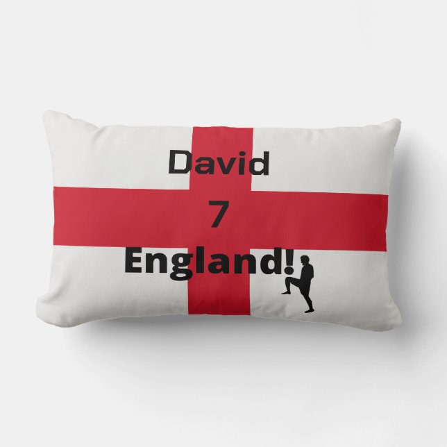 Anpassadet Engelska fotbollsspelare Lumbarkudde (Framsida)