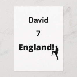 Anpassadet Engelska fotbollsspelare Vykort