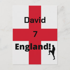 Anpassadet Engelska fotbollsspelare Vykort