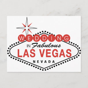 Anpassadet Fabulous Las Vegas Bröllop-mall Vykort
