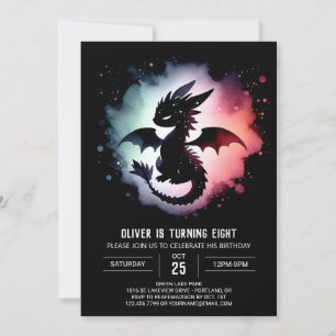 Anpassadet Fairytale Dragon Birthday Inbjudningar