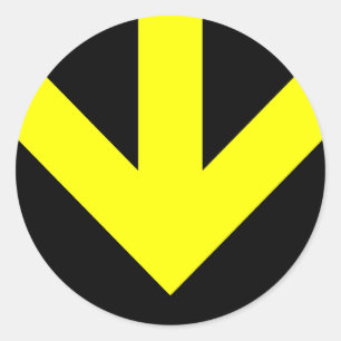 anpassadet färg. runt klistermärke