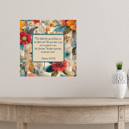 Anpassadet Färgämnen i Rustic Flowers Poster