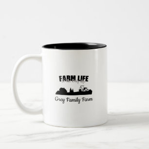 Anpassadet Farm Life Land Life Två-Tonad Mugg