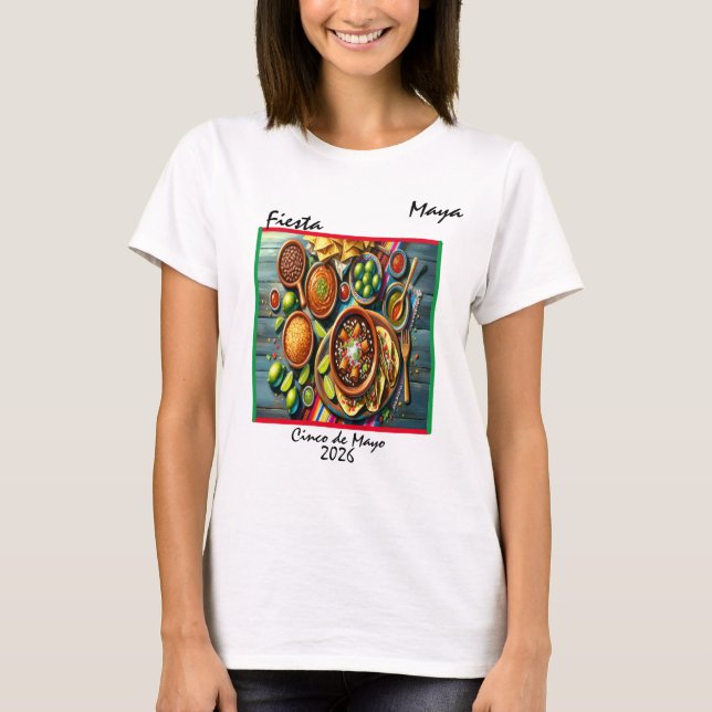 anpassadet "Fiesta" T Shirt (Framsida)