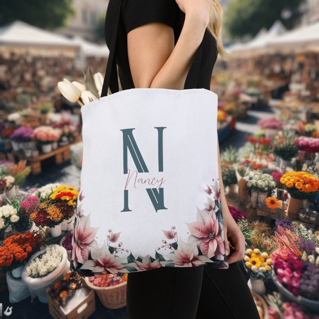 Anpassadet Fintvätt Blommigt Tygkasse (Skapare uppladdad)