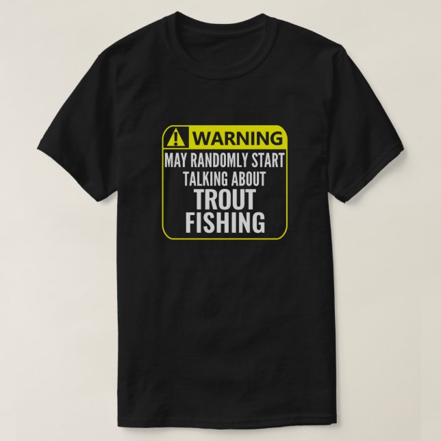 Anpassadet Fiskevarningstecken för regnbåge T Shirt (Design framsida)