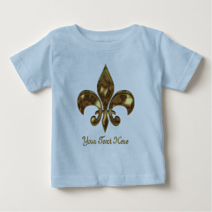 Anpassadet Fleur-de-lis för Baby Tröja